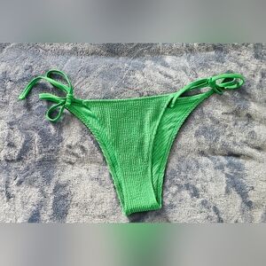 Aerie Green Cheeky Bikini with Adjustable Side Ties